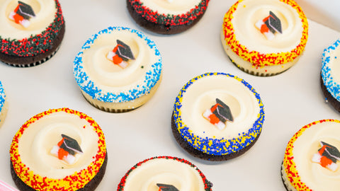 Graduation Dozen with Cap and Scroll Sugar Topper