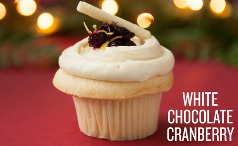 Filled Cupcake Alert - White Chocolate Cranberry Cupcake