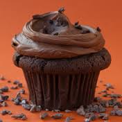 We double-dog-dare you to try our chocolatey vegan cupcake!