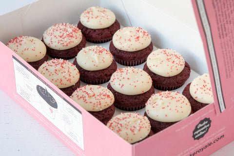 2 Dozen Baby Cakes "Red Velvet"